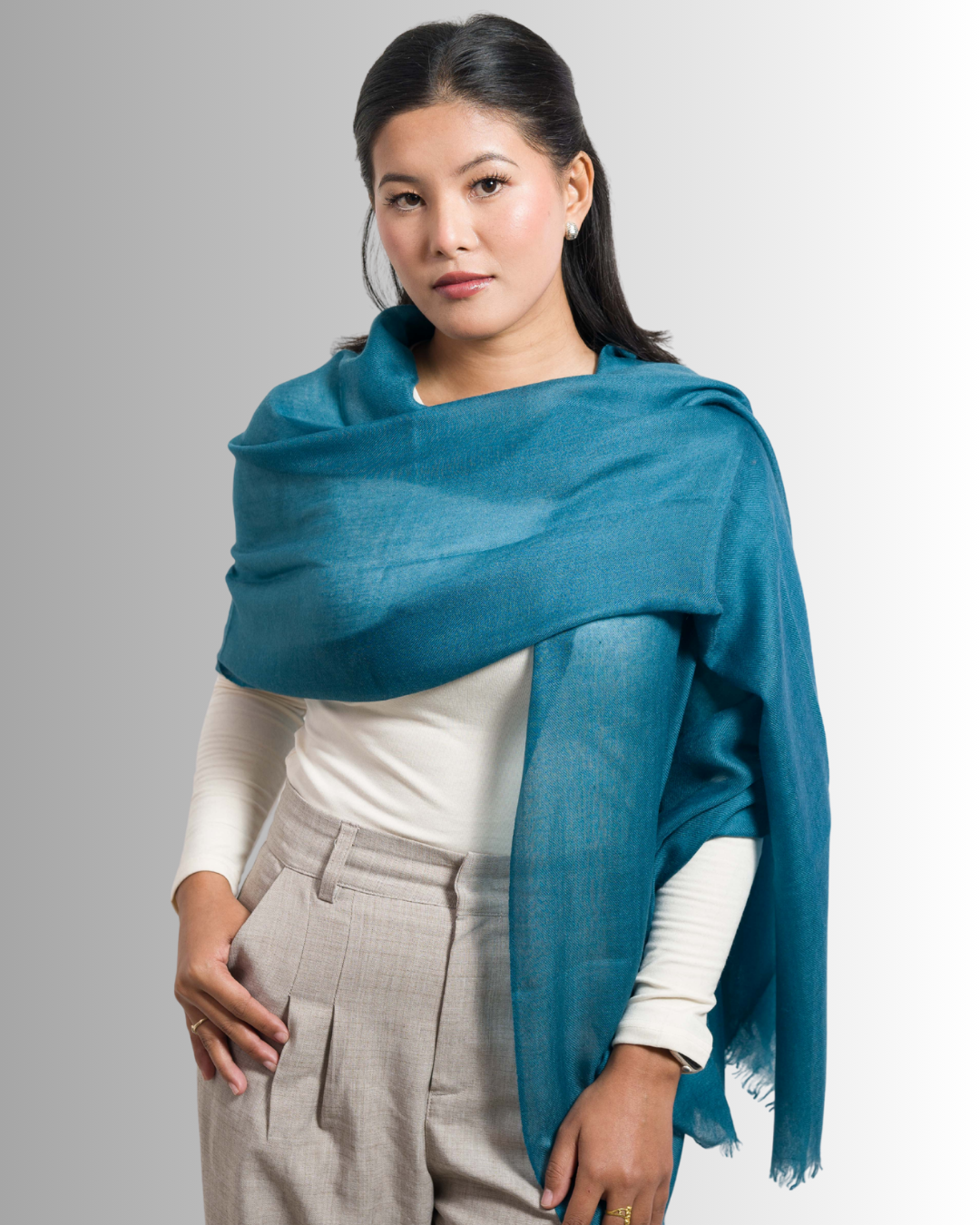 Teal-Blue - Himalaya Pashmina