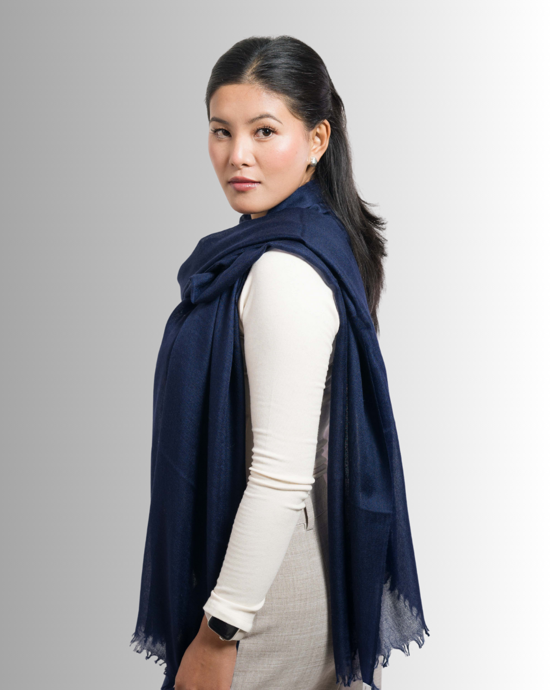 Navy Blue - Himalaya Pashmina
