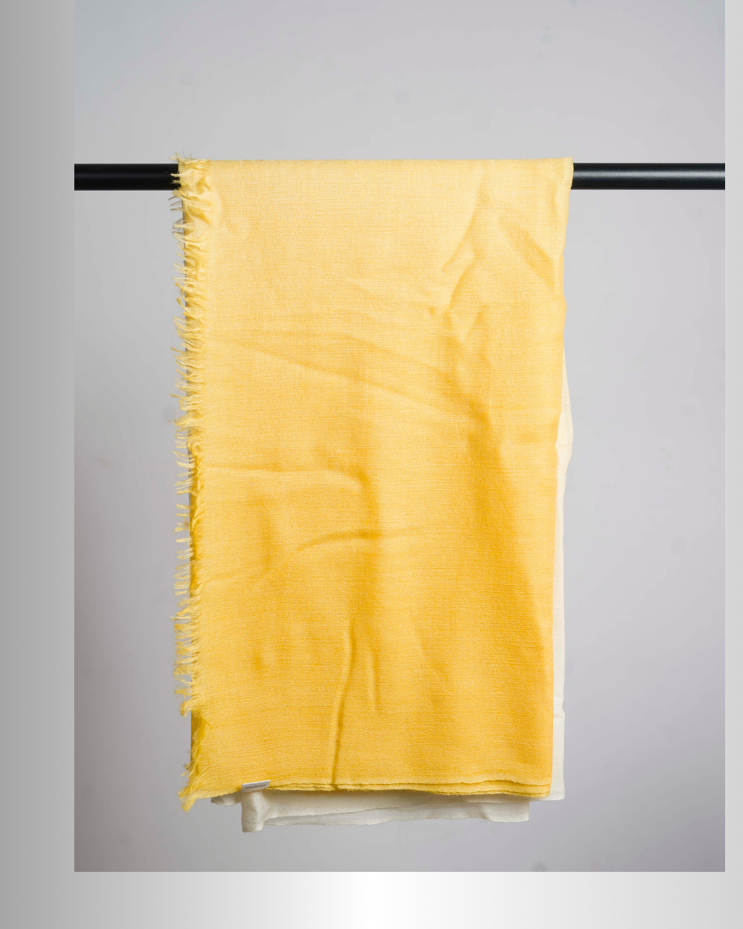 Bright Yellow - Cream Mix Ombre - Himalaya Pashmina
