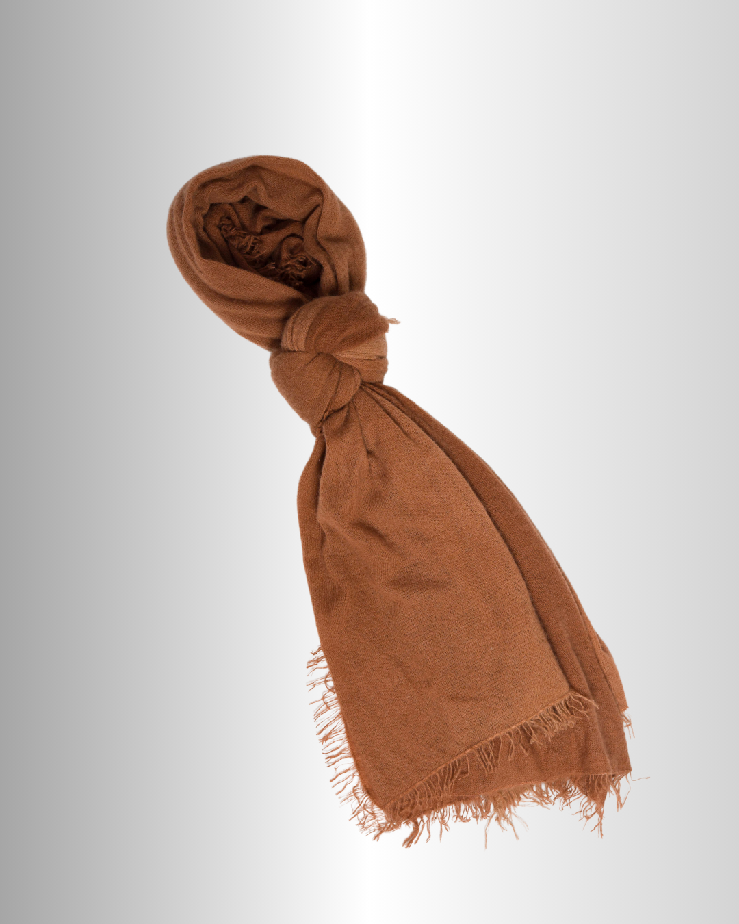 Knitted Khaki / Warm brown - Himalaya Pashmina