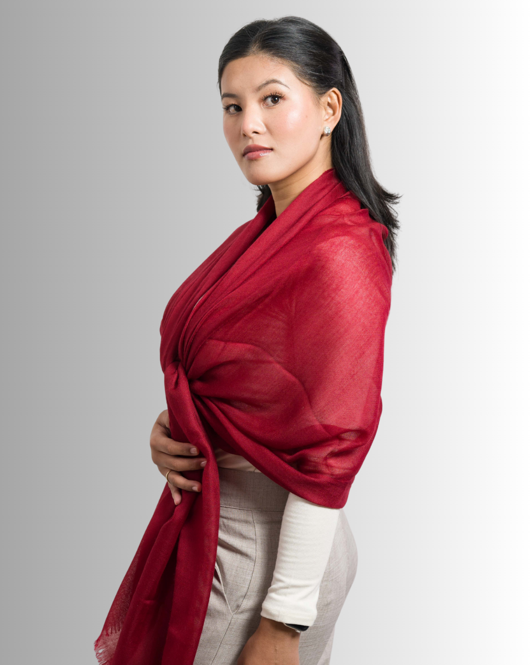 Cherry Red - Himalaya Pashmina