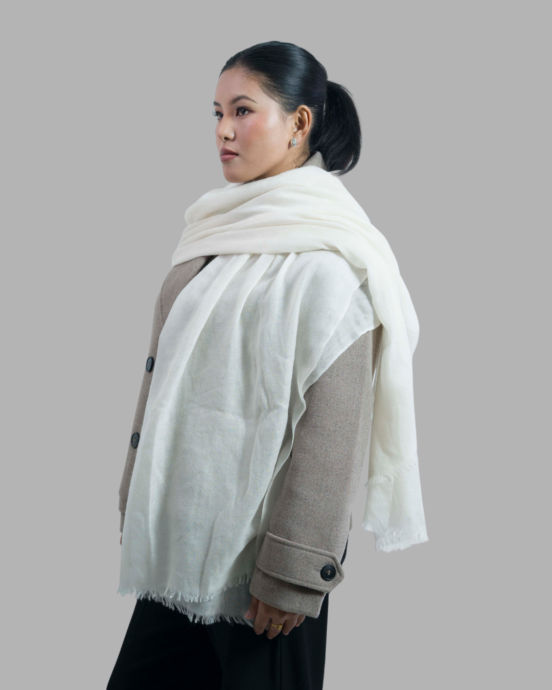 Off - White - Himalaya Pashmina
