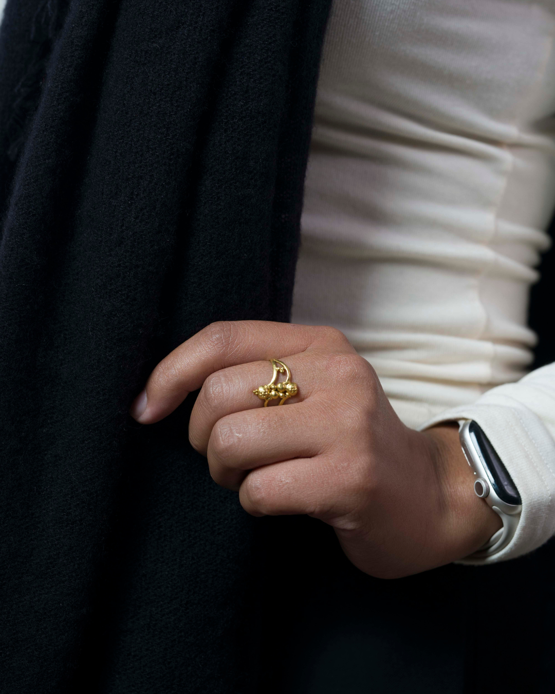 Knitted Black - Himalaya Pashmina